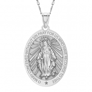 Miraculous Medal  EXCLUSIVE  Oval Pendant