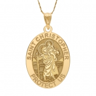 Saint Christopher OVAL Medal   EXCLUSIVE 