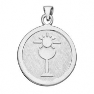 Sterling Silver First Holy Communion Medal