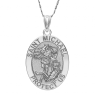 Saint Michael OVAL Medal   EXCLUSIVE 