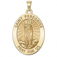 Saint Peregrine   OVAL  EXCLUSIVE 