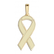 Awareness Ribbon Cream Color Charm