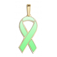 Awareness Ribbon Light Green Color Charm