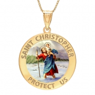 Saint Christopher Medal    Color EXCLUSIVE 