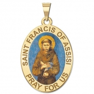 Saint Francis of Assisi  Medal   Color EXCLUSIVE 