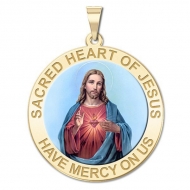 Sacred Heart of Jesus Medal  Color EXCLUSIVE 