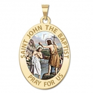 Saint John the Baptist Medal  Color EXCLUSIVE 