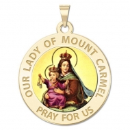 Our Lady of Mount Carmel Medal   Color EXCLUSIVE 