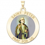 Saint Peter Medal  Color EXCLUSIVE 