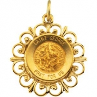 14K Saint George Medal