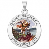 Saint Michael Medal   Color EXCLUSIVE 