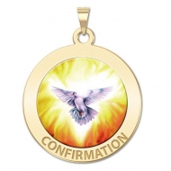 Confirmation Medal    Holy Spirit  Color EXCLUSIVE 