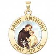 Saint Anthony Medal  Color EXCLUSIVE 