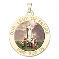 Our Lady of Fatima Medal   Color EXCLUSIVE 