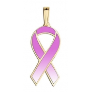 Awareness Ribbon Orchid Color Charm