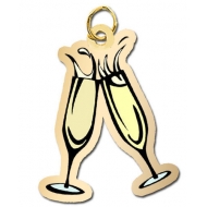Champagne Glasses Charm