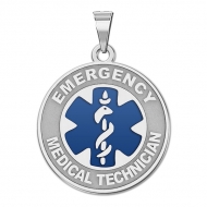 Sterling Silver EMT Medical ID Charm or Pendant