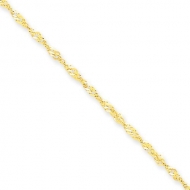 14k 2 25mm Singapore Chain