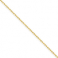 14k 2mm Solid Polished Cable Chain