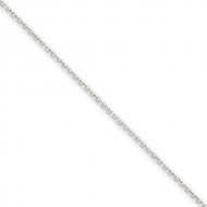 14k White Gold 1mm Spiga Chain
