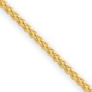 14k 2 00mm Wheat Anklet