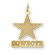 14K Dallas Cowboys Helmet Satin Star Charm