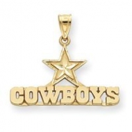14k NFL Dallas Cowboys Charm