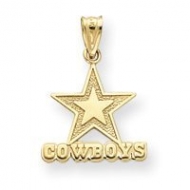 14k NFL Cowboys Charm