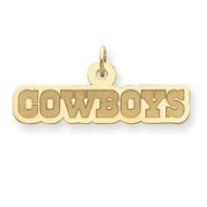 14K Dallas Cowboys Satin Cowboys Charm