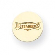 14K Tampa Bay Buccaneers Disc Buccaneers Post Earrings