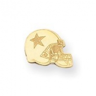 14K Dallas Cowboys Helmet Post Earrings