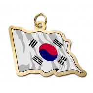 South Korea Flag Charm