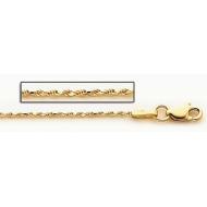 14K Yellow Gold 3 1mm Cable Link Chain