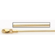 14K Yellow Gold 1 8mm Snake Chain