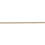 14K Yellow Gold 1 8mm Rolo Chain