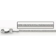 14K White Gold 1 0mm Round Snake
