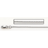 14K White Gold Diamond Cut Coreanna Chain