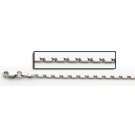 14K White Gold Lumachina Chain