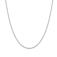 14K White Gold 2 3mm Rolo Chain