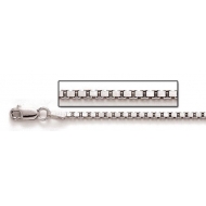 Sterling Silver Box Chain 2 4 MM Thick