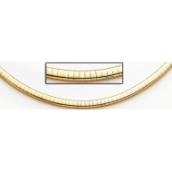14K Yellow Gold Omega Chain