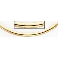 14K Yellow Gold Omega Chain