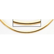 14K Yellow Gold Omega Chain