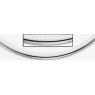 14K White Gold Omega Chain