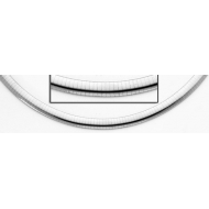14K White Gold Omega Chain