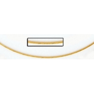 14K Yellow Gold Wire Cable Collar Chain