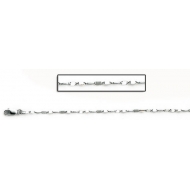 14K White Gold Twisted Lumachina Chain