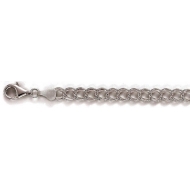 Sterling Silver Charm Bracelet 6 5 MM Thick