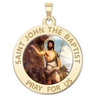 Saint John the Baptist Medal  Color EXCLUSIVE 