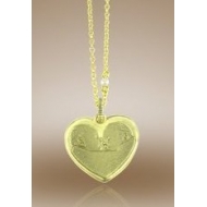 Heart Shaped Pendant w  Plain Back